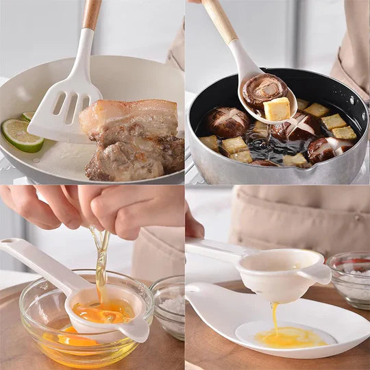 Silicone Non-Stick Cookware Kitchen Utensils 12pc Set