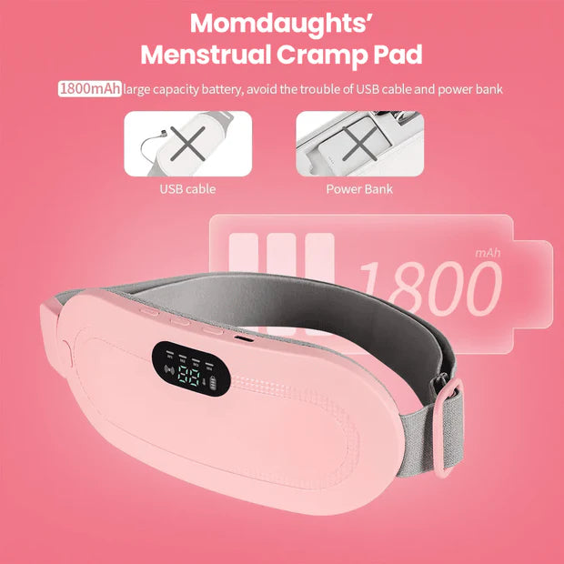 Portable Heating Pad for Period Cramps Relief with Heat & Massage